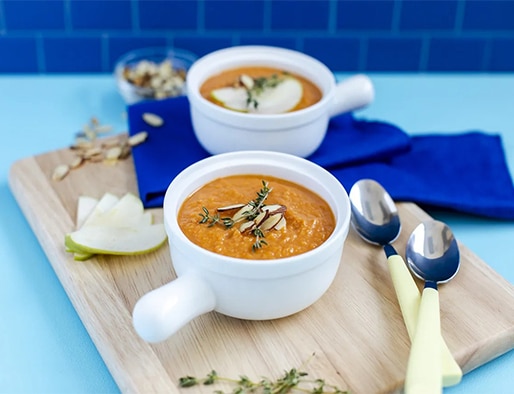 recipe of Creamy Butternut Squash and Apple Soup