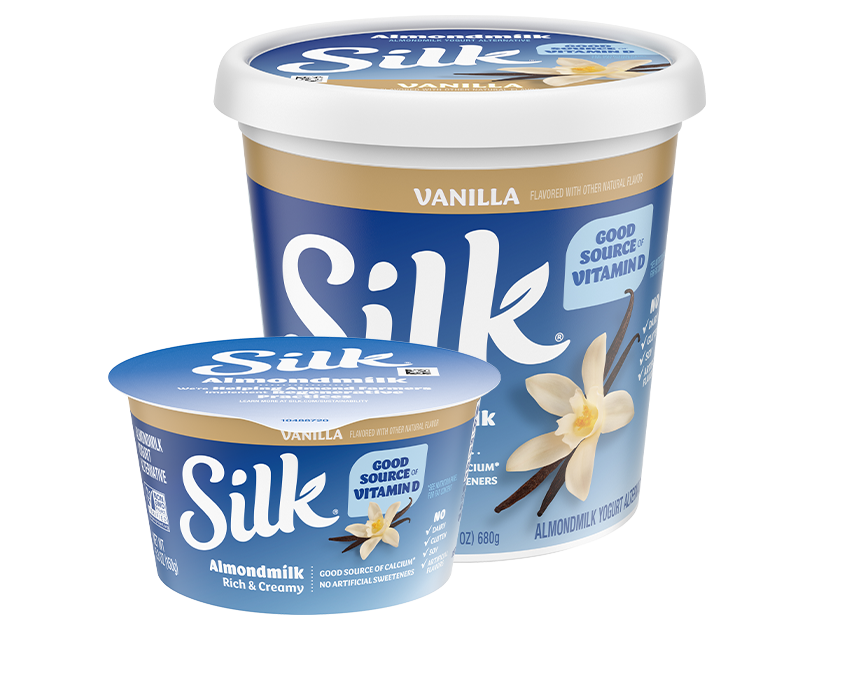 Silk Vanilla Almond Dairy Free Yogurt 