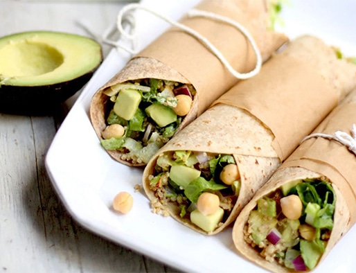recipe of Caesar Avocado Wraps