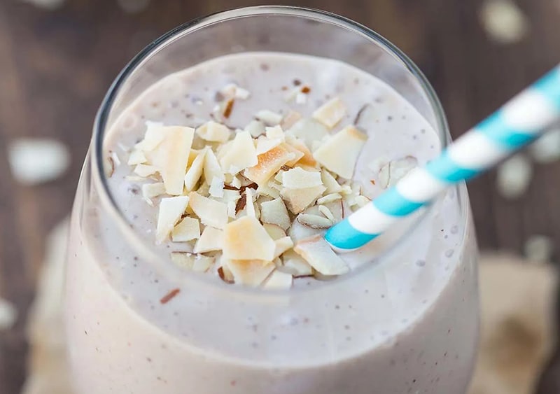 photo of Chocolate Almond Coconut Banana Smoothie