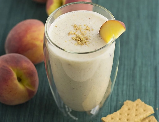 recipe of Peach Cobbler Smoothie