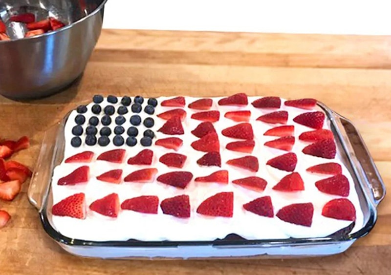photo of Red Velvet Flag Cake