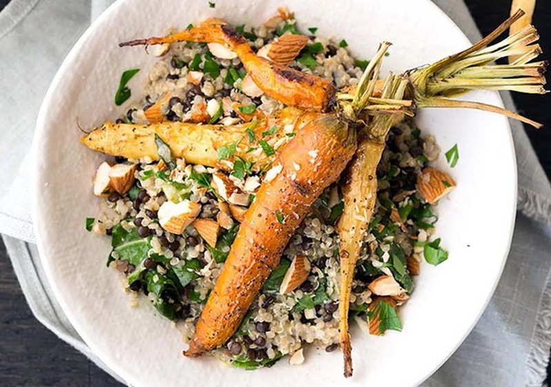 photo of Roasted Carrots and Creamy Quinoa