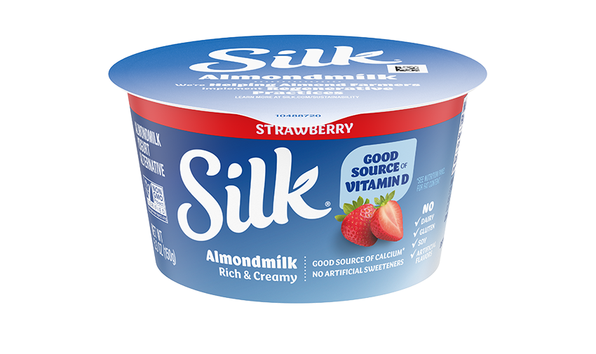 Silk Strawberry Almond Dairy Free Yogurt 