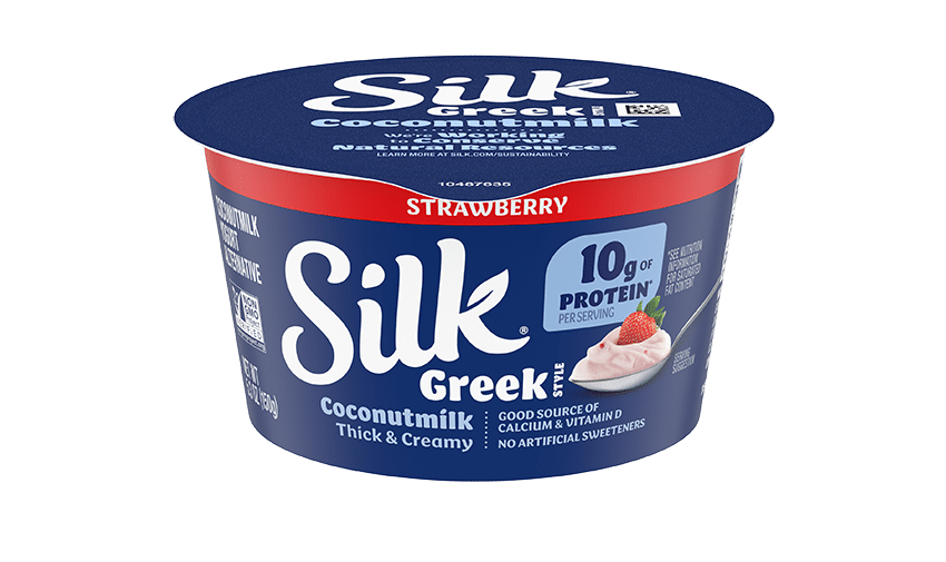 Silk Strawberry Greek Style Dairy-Free Yogurt