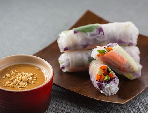 recipe of Spring Rolls with Coconut Peanut Sauce