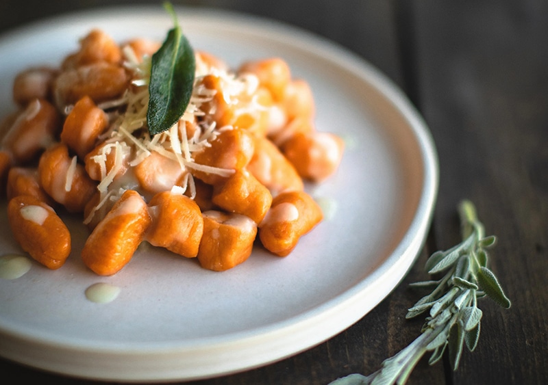 photo of Sweet Potato Gnocchi with Sage Cream Sauce