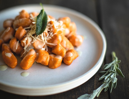 recipe of Sweet Potato Gnocchi with Sage Cream Sauce