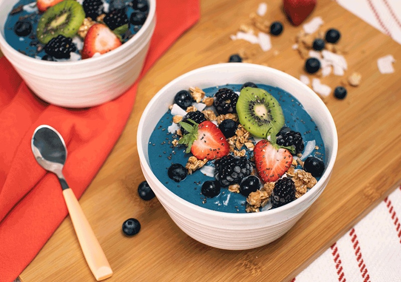 photo of Tropical Blue Smoothie Bowl